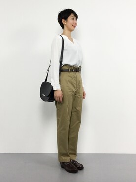 三由佳奈さん（レディース・160cm）の秋コーディネート