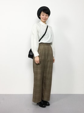 三由佳奈さん（レディース・160cm）の秋コーディネート