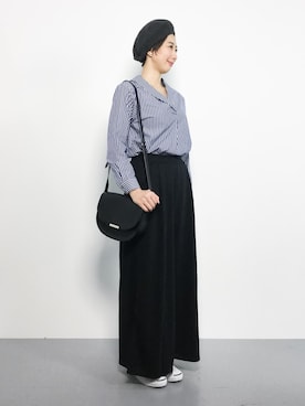 三由佳奈さん(レディース・160cm)の秋コーディネート