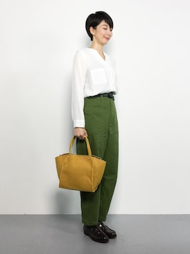 三由佳奈さん（レディース・160cm）の秋コーディネート