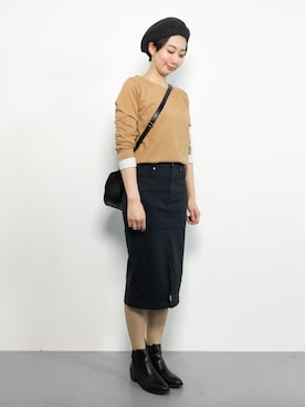 三由佳奈さん（レディース・160cm）の秋コーディネート