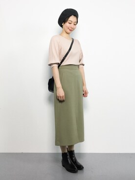 三由佳奈さん(レディース・160cm)の秋コーディネート