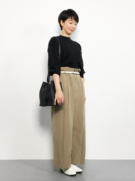 三由佳奈さん（レディース・160cm）の秋コーディネート