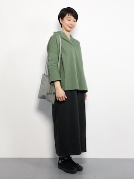 三由佳奈さん（レディース・160cm）の秋コーディネート