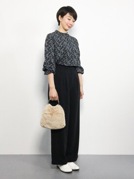 三由佳奈さん（レディース・160cm）の秋コーディネート