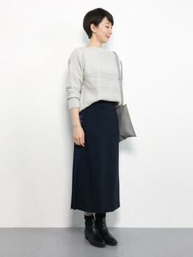 三由佳奈さん（レディース・160cm）の秋コーディネート