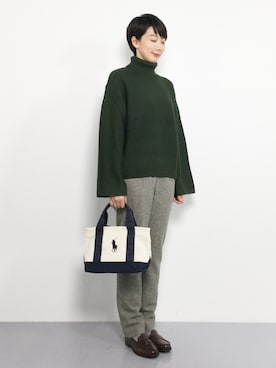 三由佳奈さん（レディース・160cm）の秋コーディネート