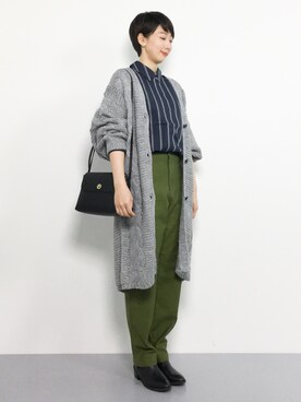 三由佳奈さん（レディース・160cm）の秋コーディネート