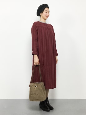 三由佳奈さん（レディース・160cm）の秋コーディネート