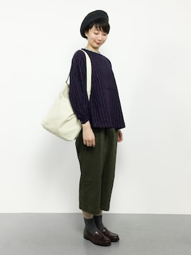 三由佳奈さん（レディース・160cm）の秋コーディネート
