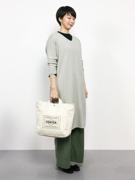 三由佳奈さん（レディース・160cm）の秋コーディネート