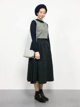 「panasea（パナシア）のアイテム」を使った、三由佳奈さん（レディース・160cm）の秋コーディネート