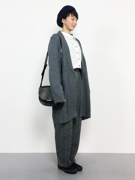三由佳奈さん(レディース・160cm)の秋コーディネート