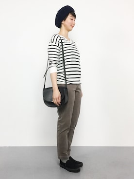 三由佳奈さん(レディース・160cm)の秋コーディネート