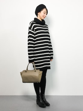 三由佳奈さん（レディース・160cm）の秋コーディネート