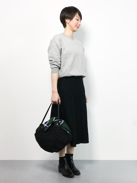 三由佳奈さん（レディース・160cm）の秋コーディネート