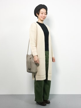 三由佳奈さん（レディース・160cm）の秋コーディネート