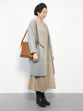 三由佳奈さん（レディース・160cm）の秋コーディネート