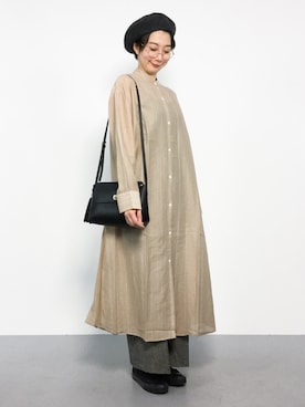 三由佳奈さん（レディース・160cm）の秋コーディネート