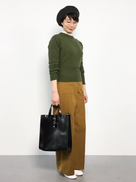 三由佳奈さん（レディース・160cm）の秋コーディネート