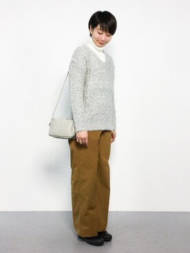 三由佳奈さん（レディース・160cm）の秋コーディネート