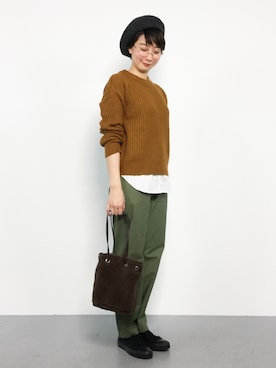 「Luz Llena (philter)（ラズレナ　フィルター）のアイテム」を使った、三由佳奈さん（レディース・160cm）の秋コーディネート