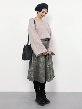 三由佳奈さん（レディース・160cm）の秋コーディネート