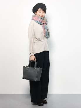 三由佳奈さん（レディース・160cm）の秋コーディネート