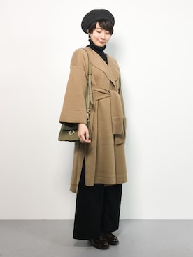 三由佳奈さん（レディース・160cm）の秋コーディネート