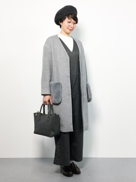 三由佳奈さん（レディース・160cm）の秋コーディネート