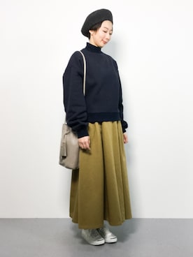 三由佳奈さん（レディース・160cm）の秋コーディネート