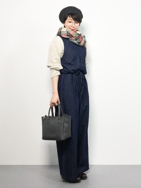 三由佳奈さん（レディース・160cm）の秋コーディネート