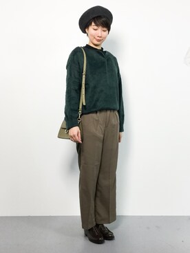 三由佳奈さん（レディース・160cm）の秋コーディネート