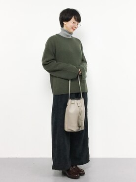 三由佳奈さん（レディース・160cm）の秋コーディネート