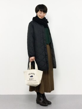三由佳奈さん(レディース・160cm)の秋コーディネート