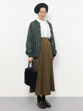 三由佳奈さん（レディース・160cm）の秋コーディネート