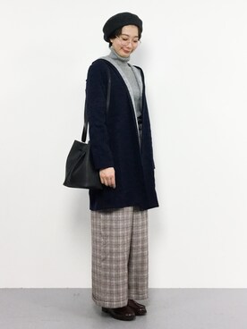 三由佳奈さん（レディース・160cm）の秋コーディネート