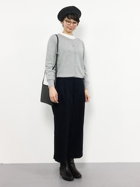 三由佳奈さん（レディース・160cm）の秋コーディネート