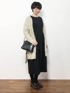 三由佳奈さん(レディース・160cm)の秋コーディネート