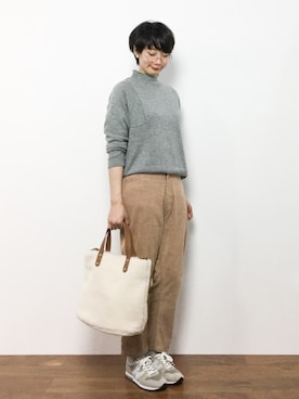 三由佳奈さん（レディース・160cm）の秋コーディネート