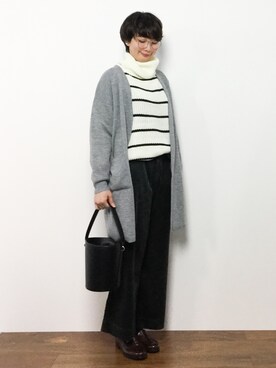 三由佳奈さん（レディース・160cm）の秋コーディネート