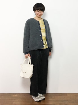 三由佳奈さん（レディース・160cm）の秋コーディネート