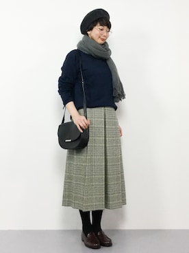 三由佳奈さん（レディース・160cm）の秋コーディネート