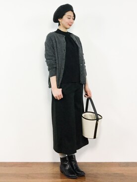 三由佳奈さん（レディース・160cm）の秋コーディネート