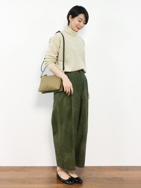 三由佳奈さん（レディース・160cm）の秋コーディネート