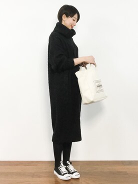 三由佳奈さん(レディース・160cm)の秋コーディネート