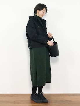 三由佳奈さん（レディース・160cm）の秋コーディネート