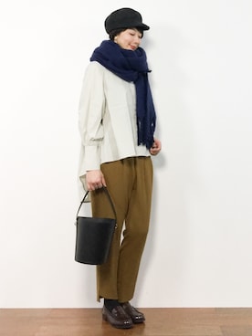 三由佳奈さん（レディース・160cm）の冬コーディネート