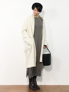 「CIAOPANIC TYPY（チャオパニックティピー）のアイテム（その他アウター）」を使った、三由佳奈さん（レディース・160cm）の冬コーディネート