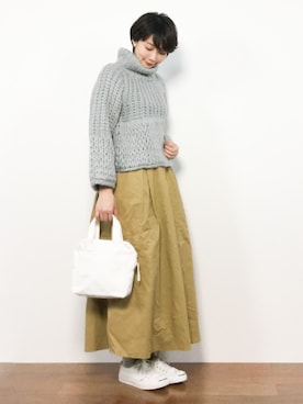 三由佳奈さん(レディース・160cm)の冬コーディネート